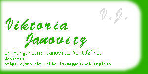viktoria janovitz business card